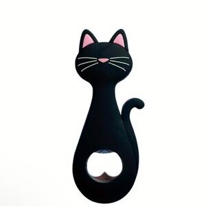 Black Cat Magnetic Bottle Opener NWT